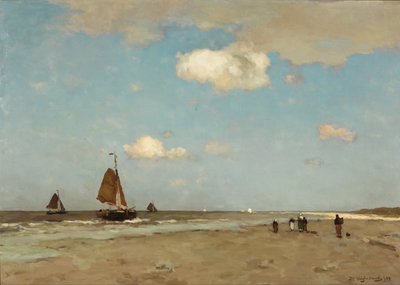 Beach Scene by Jan Hendrik Weissenbruch